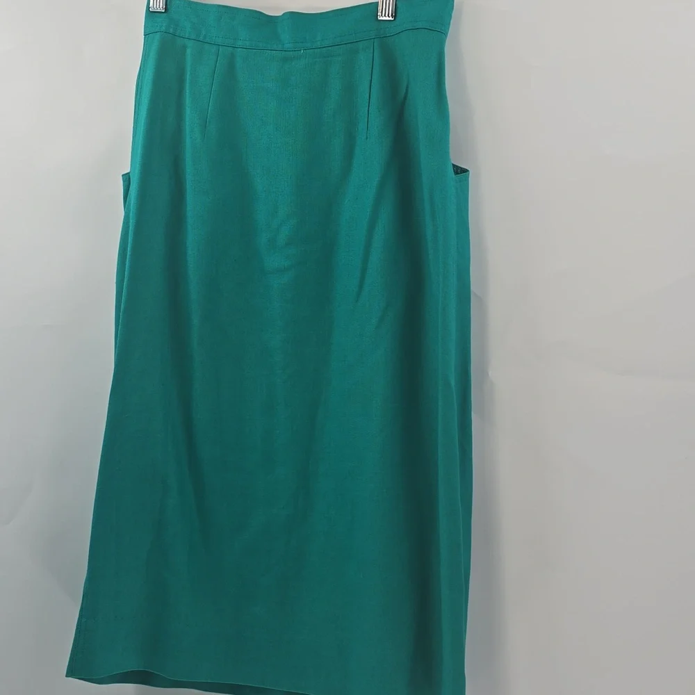 Christian Dior Vintage Teal Skirt Set‎
